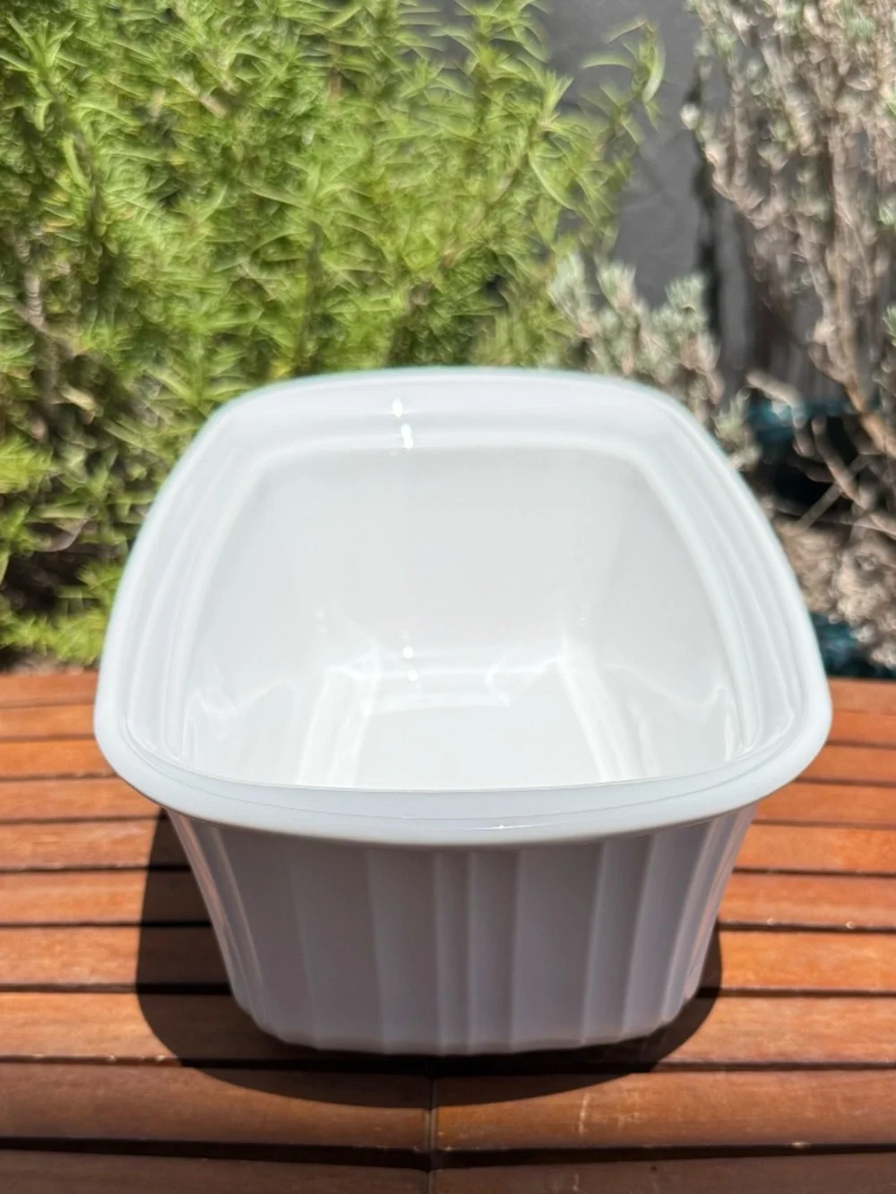 Vintage CorningWare French White 1.75 Qt Oval Baking Dish Made in USA